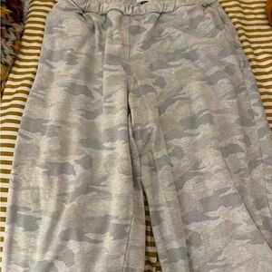 Gray Camo Jogger Pants